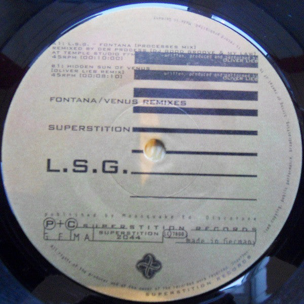L.S.G. : Fontana /  Venus (Remixes) (12")