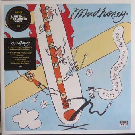 Mudhoney : Every Good Boy Deserves Fudge (LP, Album, RE, Lig + LP, Red + Dlx, Ltd, RM)