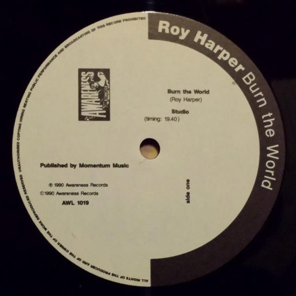 Roy Harper : Burn The World (LP)