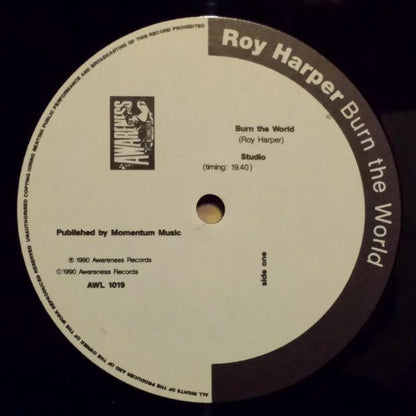 Roy Harper : Burn The World (LP)