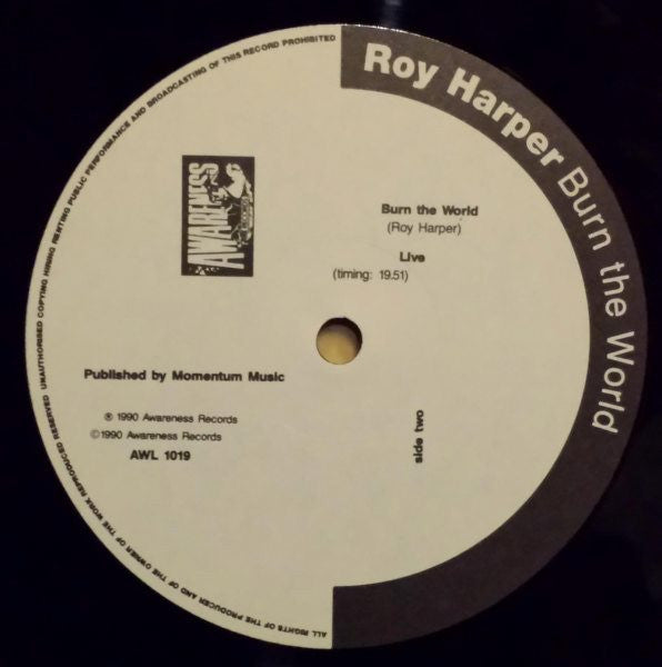 Roy Harper : Burn The World (LP)