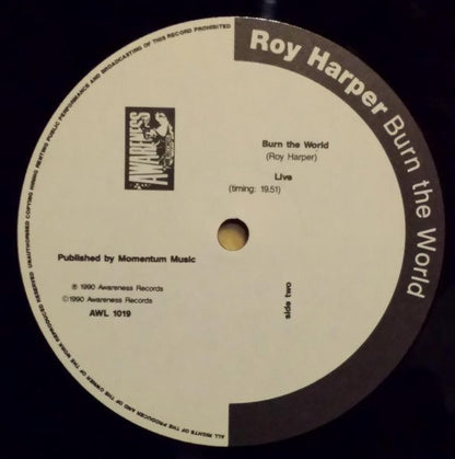 Roy Harper : Burn The World (LP)
