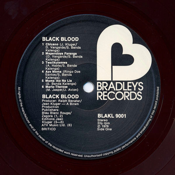 Black Blood (2) : Black Blood (LP, Album)