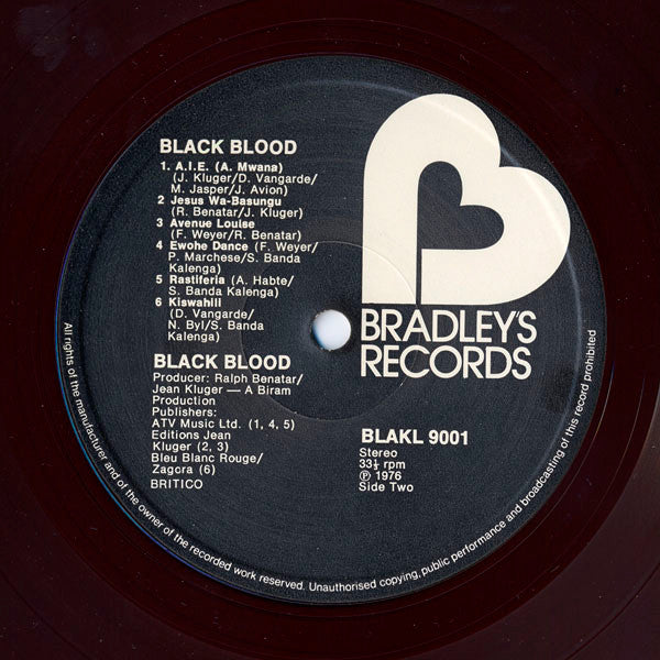 Black Blood (2) : Black Blood (LP, Album)