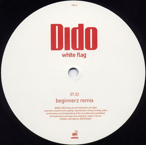 Dido : White Flag (12", Single)