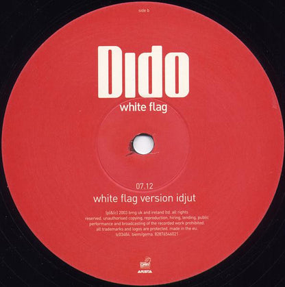 Dido : White Flag (12", Single)