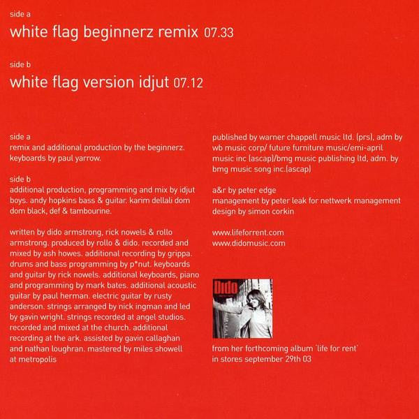 Dido : White Flag (12", Single)