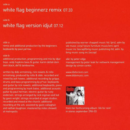 Dido : White Flag (12", Single)