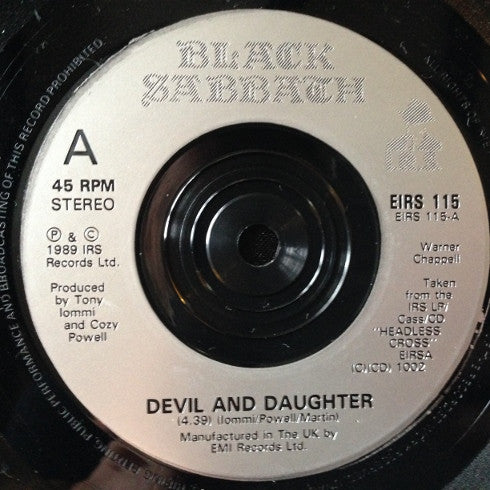 Black Sabbath : Devil And Daughter (Box, Ltd + 7", S/Sided, Single)