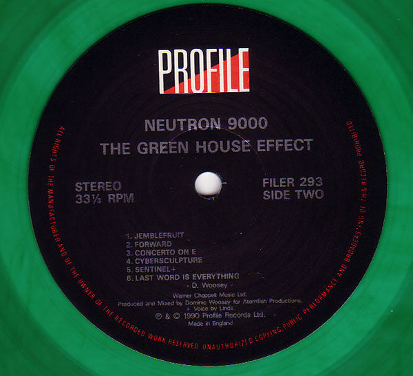 Neutron 9000 : The Green House Effect (LP, Album, Gre)