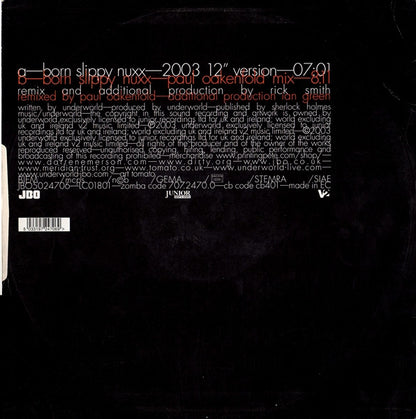 Underworld : Born Slippy Nuxx (12", Single)