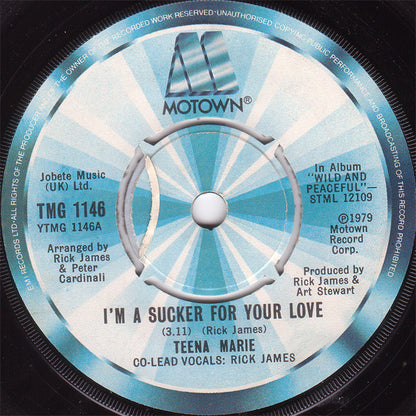 Teena Marie : I'm A Sucker For Your Love (7", Single, 4-p)