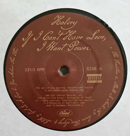 Halsey : If I Can't Have Love, I Want Power (LP, Album)
