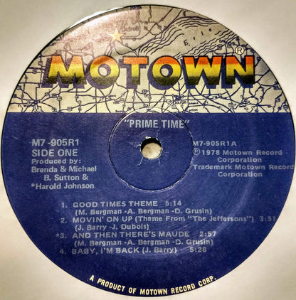 Prime Time (9) : Motown Presents Prime Time Performing TV Themes The Way You Like To Hear Them! (LP, Album)