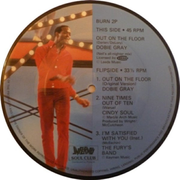 Dobie Gray : Out On The Floor (7", Pic, RE)