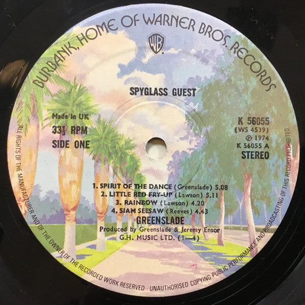 Greenslade : Spyglass Guest (LP, Album, Gat)
