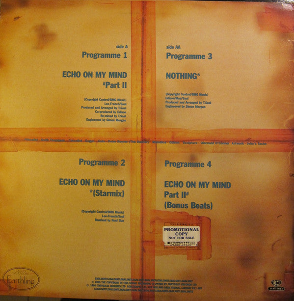 Earthling : Echo On My Mind Part II (12")