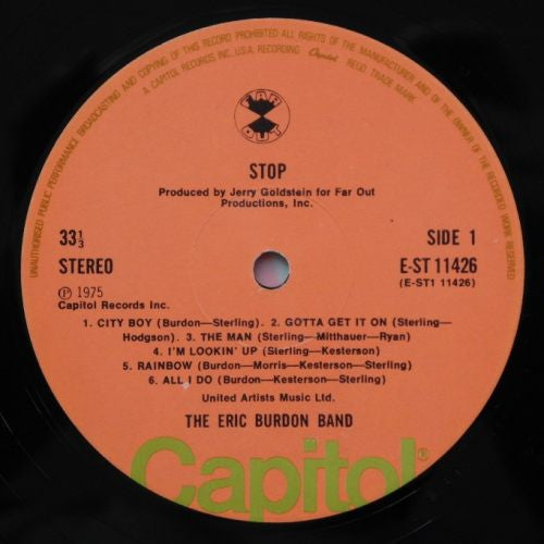 The Eric Burdon Band* : Stop (LP, Album)