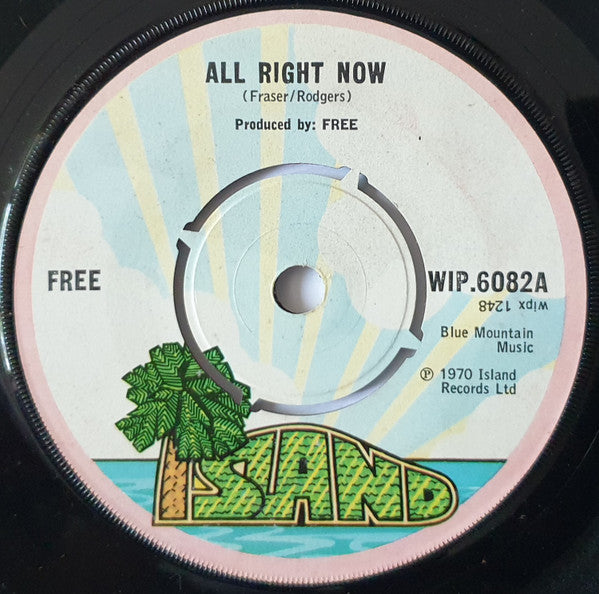 Free : All Right Now (7", Single, RE)