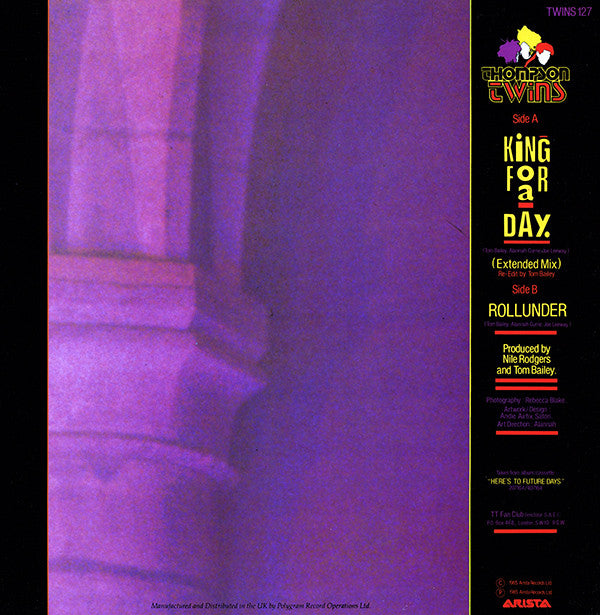 Thompson Twins : King For A Day (Extended Mix) (12", Single)