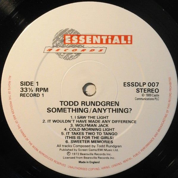 Todd Rundgren : Something / Anything? (2xLP, Album, RE, Gat)