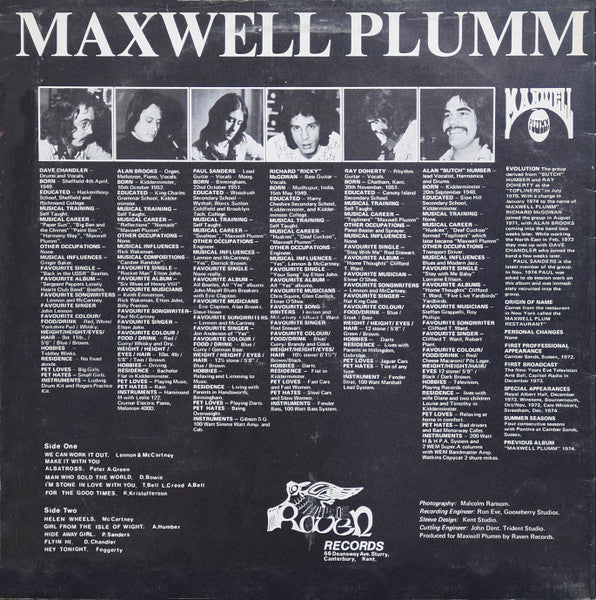 Maxwell Plumm : We Can Work It Out (LP, Album)