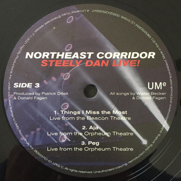 Steely Dan : Northeast Corridor: Steely Dan Live! (2xLP, Album, 180)