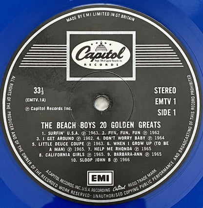 The Beach Boys : 20 Golden Greats (LP, Comp, Ltd, RE, Blu)