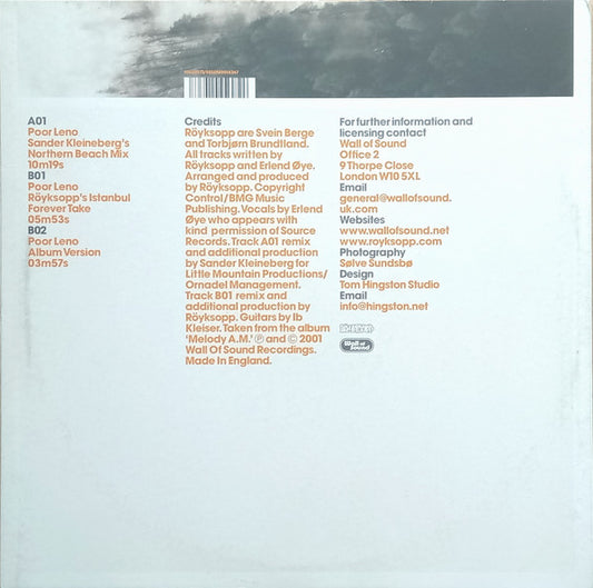 Röyksopp : Poor Leno (12")