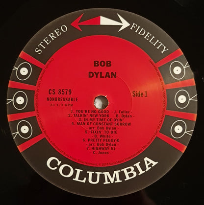 Bob Dylan : Bob Dylan (LP, Album, Mono, RE, 180)