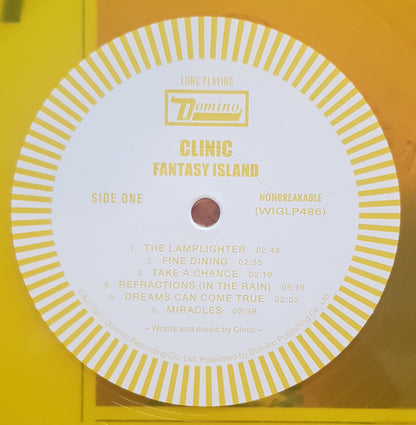 Clinic : Fantasy Island (LP, Album, Ltd, Yel)