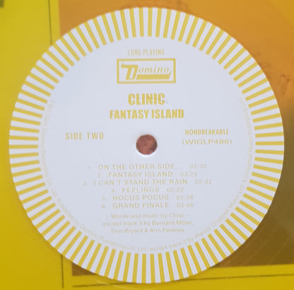 Clinic : Fantasy Island (LP, Album, Ltd, Yel)