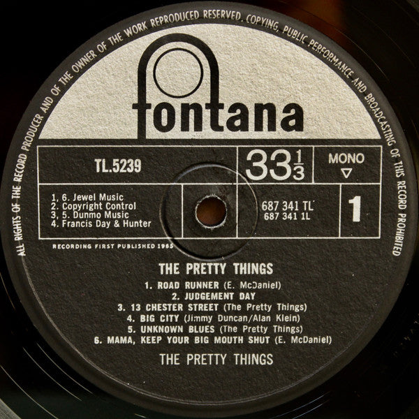 The Pretty Things : The Pretty Things (LP, Album, Mono)