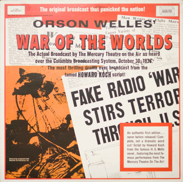 Orson Welles : War Of The Worlds (2xLP, Gat)