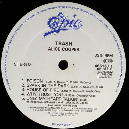 Alice Cooper (2) : Trash (LP, Album)