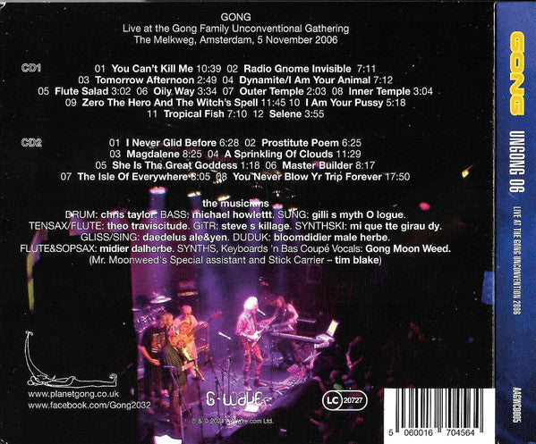Gong : Live At The Gong Family Unconventional Gathering, The Melkweg. Amsterdam (2xCD, Album, RE)