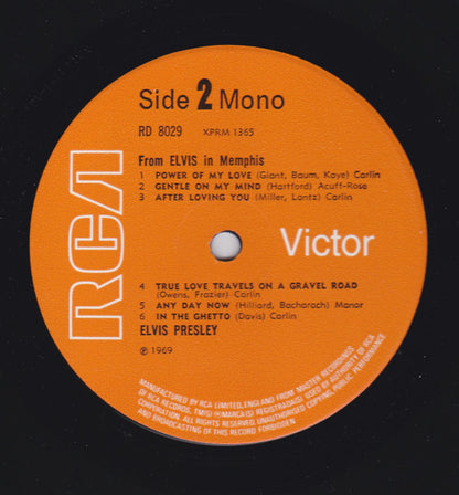 Elvis Presley : From Elvis In Memphis (LP, Album, Mono, RP, RCA)