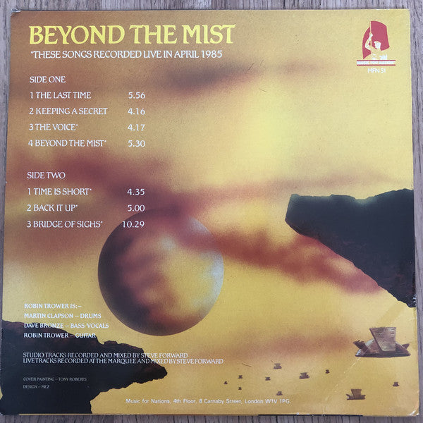 Robin Trower : Beyond The Mist (LP, Album)