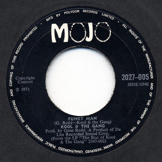 Kool & The Gang : Funky Man / Kool & The Gang / Let The Music Take Your Mind (7")