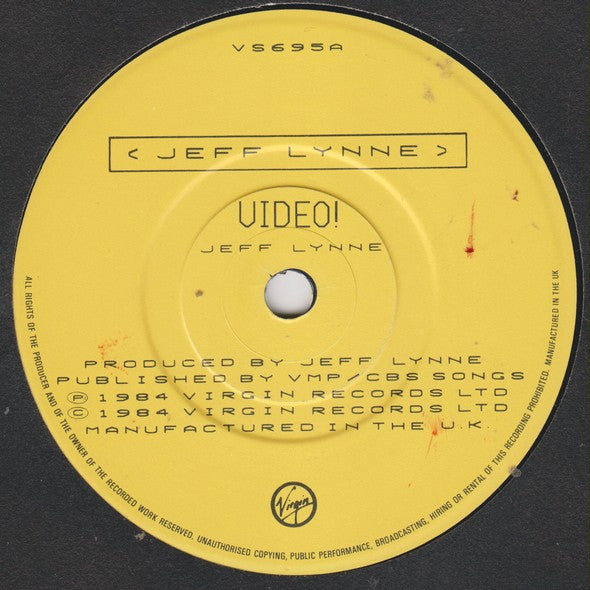 Jeff Lynne : Video! (7", Single)