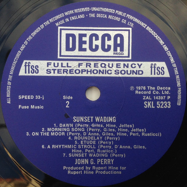 John G. Perry : Sunset Wading (LP, Album, FFS)