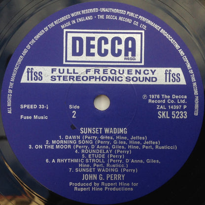 John G. Perry : Sunset Wading (LP, Album, FFS)