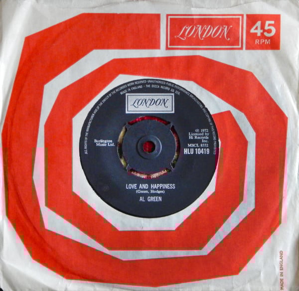 Al Green : Love And Happiness (7", Single)