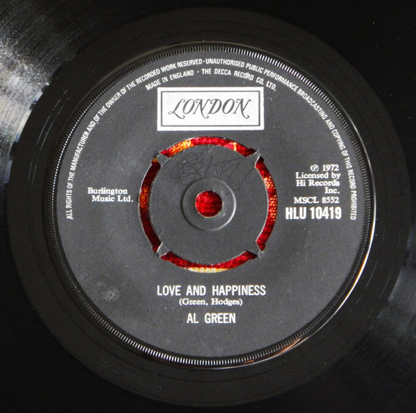 Al Green : Love And Happiness (7", Single)