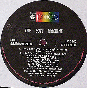 The Soft Machine* : The Soft Machine (LP, Album, RE, Gat)