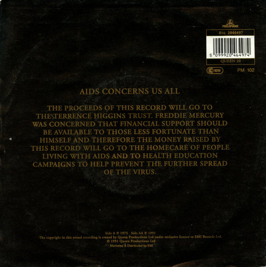 Queen : Bohemian Rhapsody / These Are The Days Of Our Lives (7", Single)