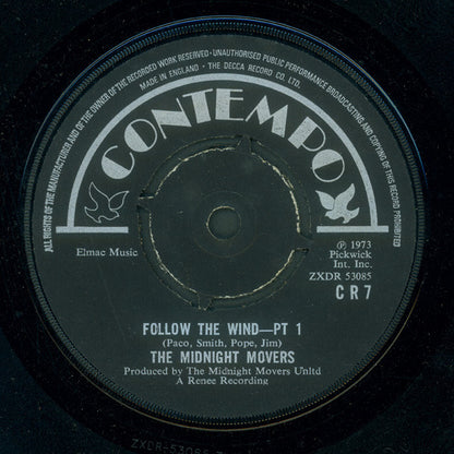 Midnight Movers Unlimited : Follow The Wind (7")