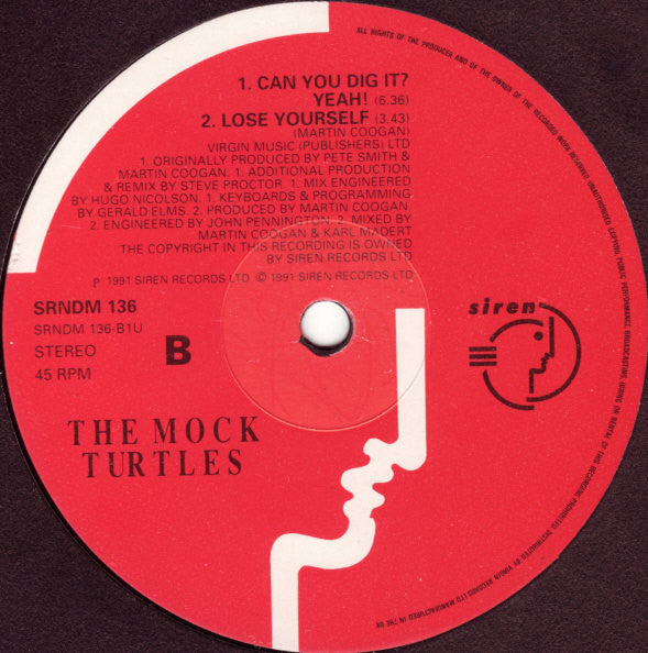 The Mock Turtles : Can You Dig It? (Steve Proctor Remix) (12", Single)