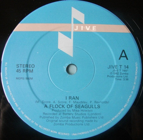 A Flock Of Seagulls : I Ran (12", Single)