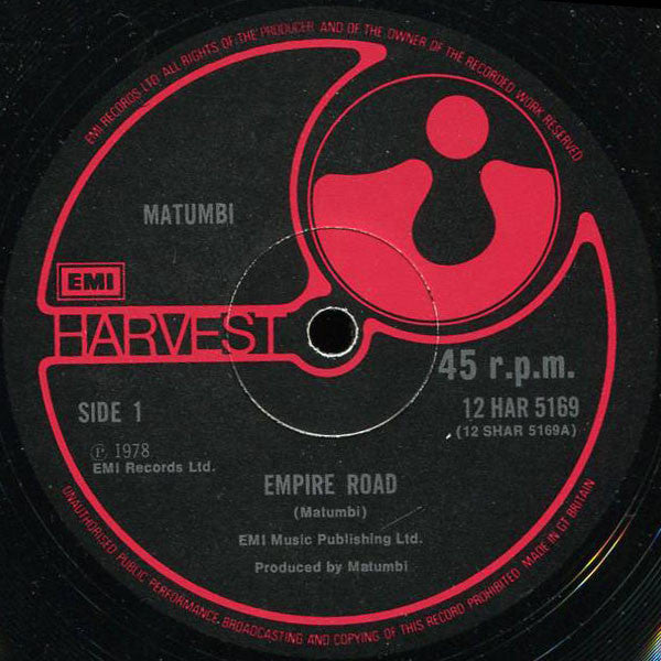Matumbi : Empire Road (12", Maxi)